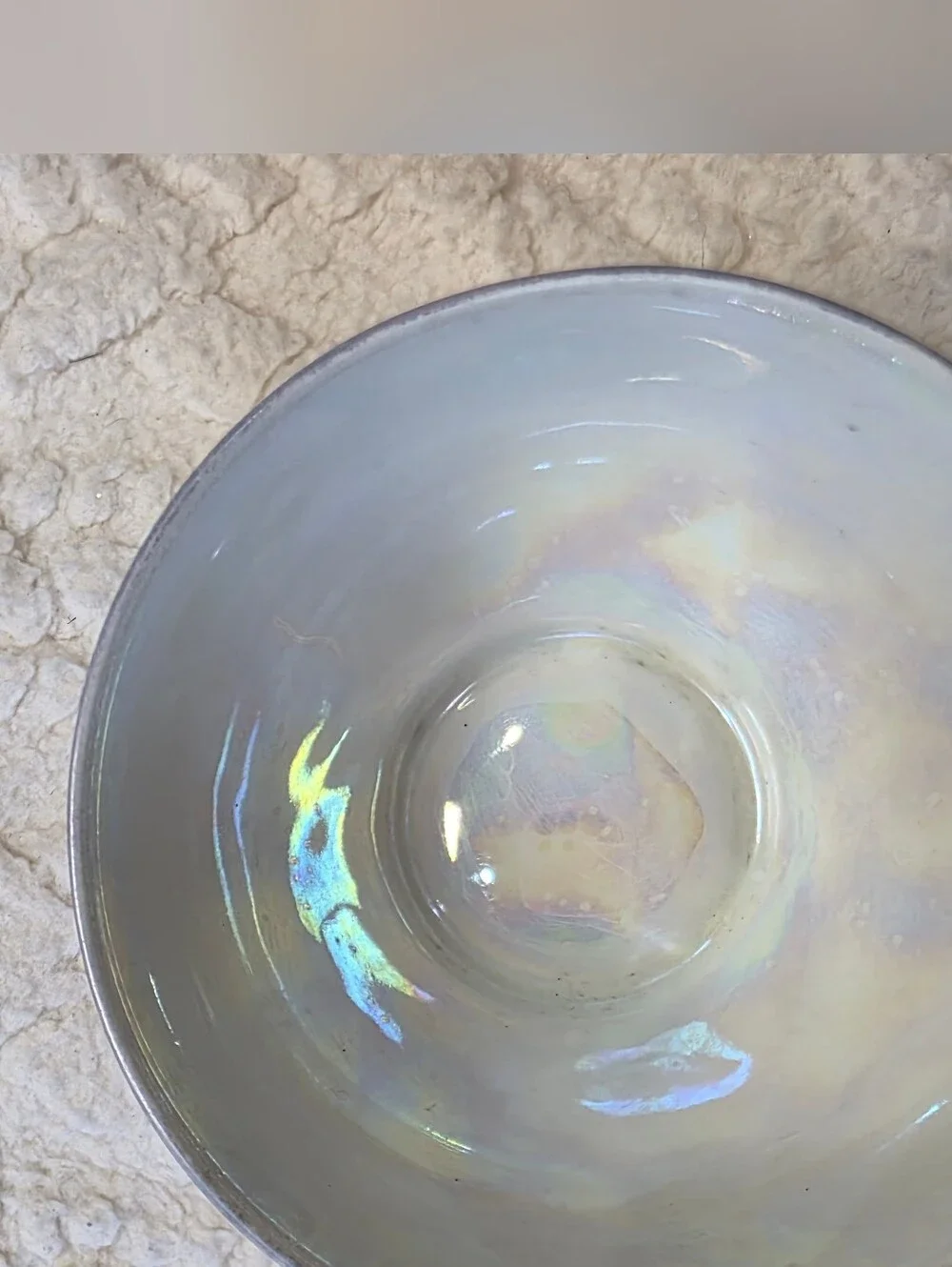 Vintage Noritake Nippon Lusterware Cup Hand Painted Iridescent Landscape